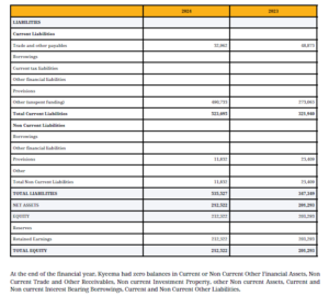 Financial position continued