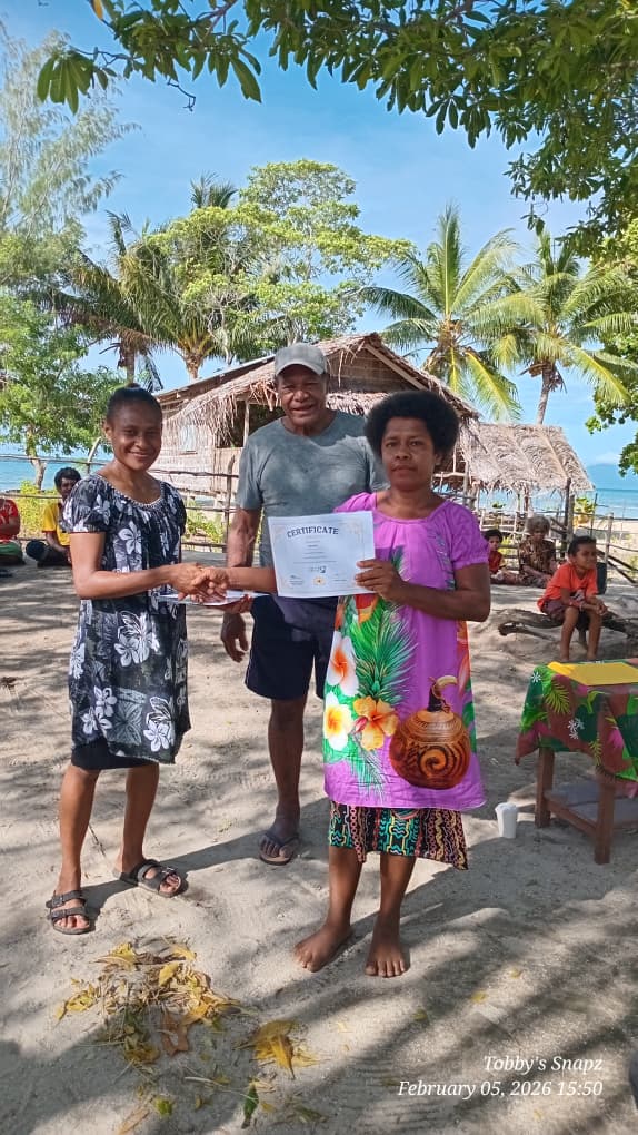 Conflict Islands, PNG. Village chicken training.